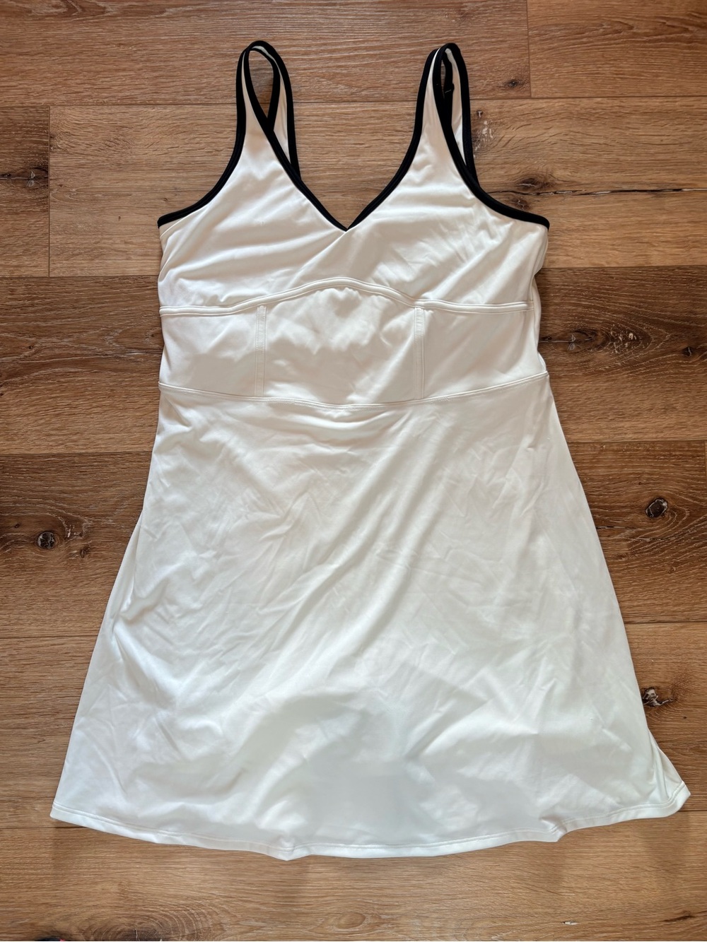 Gilly Hicks White Athletic Dress with Black Trim- Size L